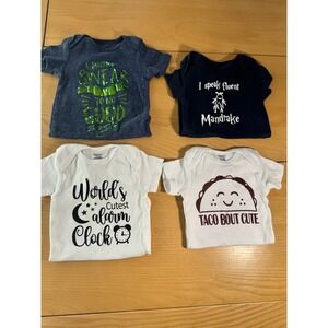 Onesies Kids 12M Set of 5 Cotton Harry Potter Graphics Bodysuits Baby Lot Unisex